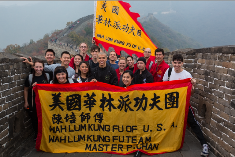 Wah Lum on the Great Wall of China. Photo: Hiep Dang